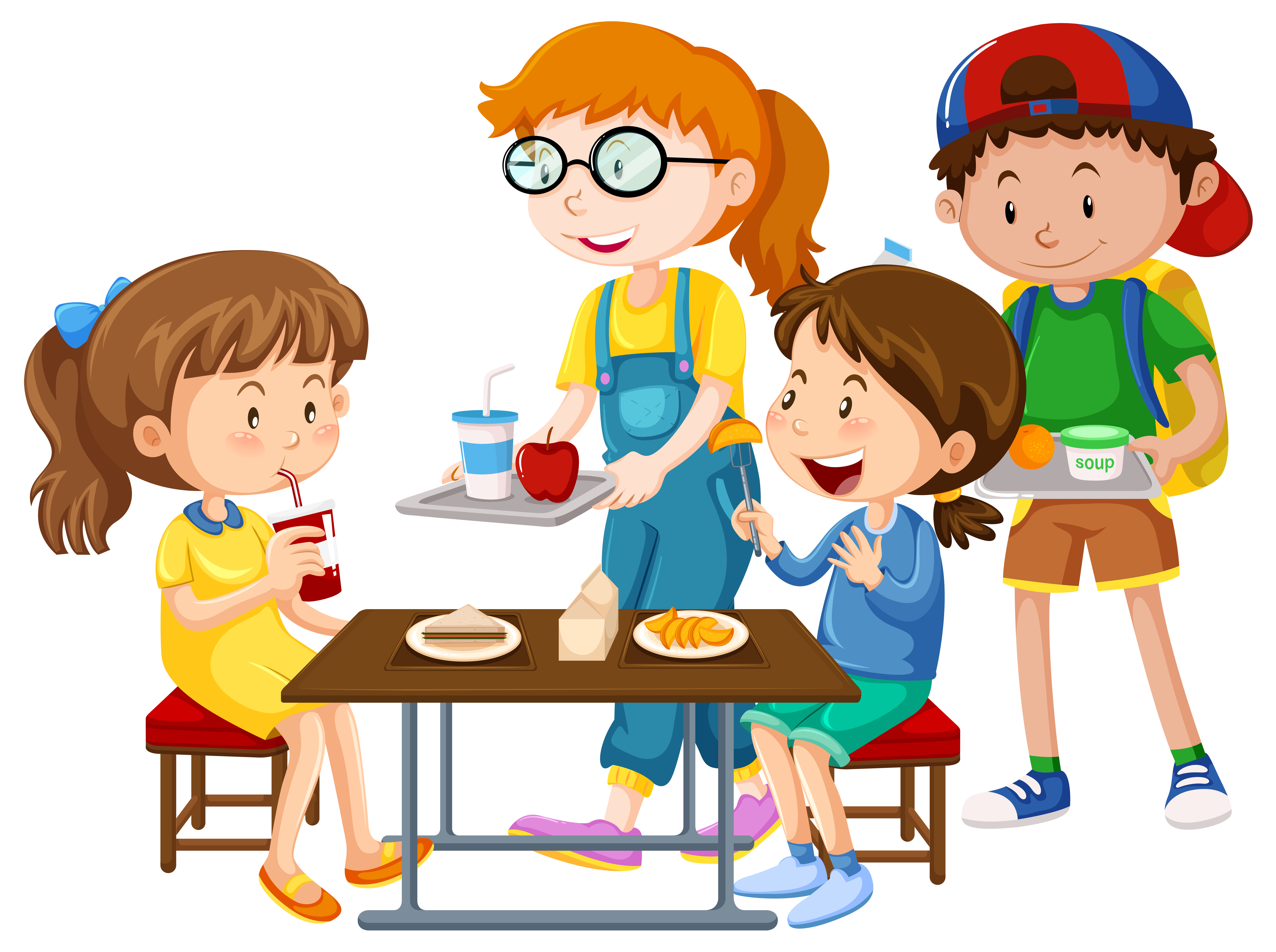 Столовая детская картинка. Обед в школе. Столовая в школе мультяшное. Дети обедают в школе. Дети за столом мультяшные.